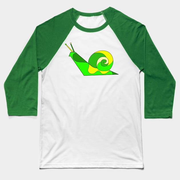 Citrus Snail Boy Brian Baseball T-Shirt by VazMas Design